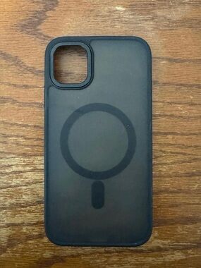 Apple Black MagSafe Compatible iPhone Case with Ring Design